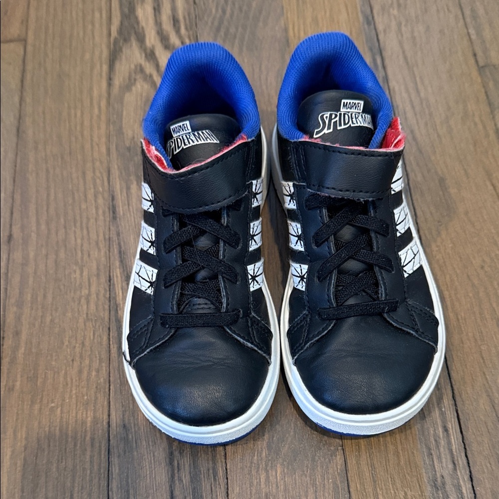 adidas Kids Black and White Spider-Man Sneakers